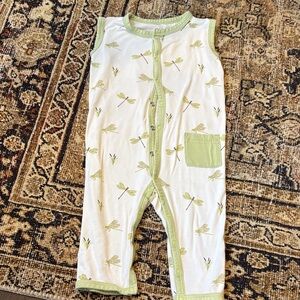 Kyte BABY Sleeveless snap romper Dragonfly (12-18)